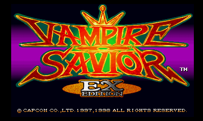 Vampire Savior - EX Edition Title Screen